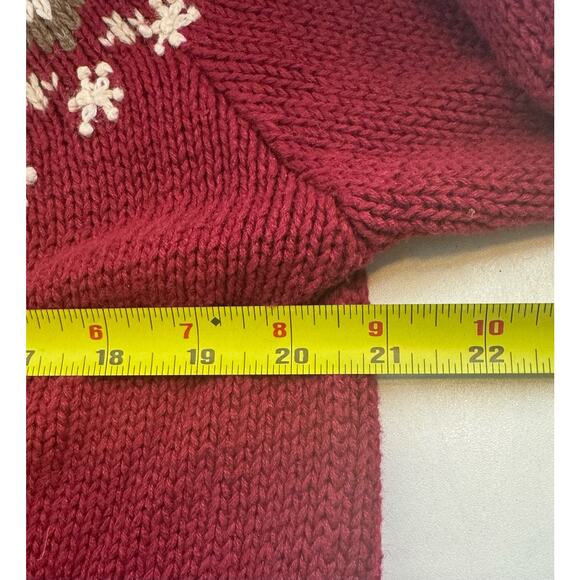 Vintage Croft and Barrow Embroidered Christmas Snowman Cardigan Women’s Large - Picture 4 of 6